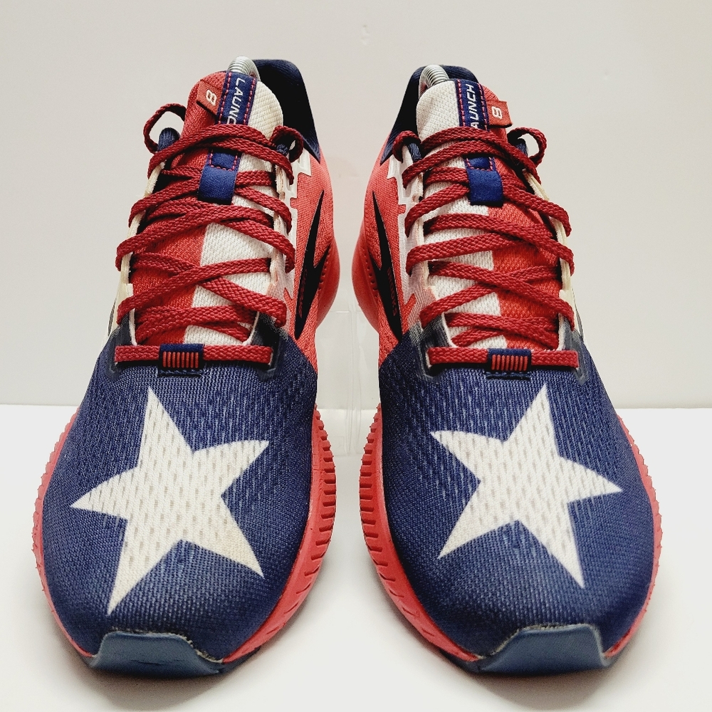 Brooks Launch 8 Shoes Women’s Texas Star Flag USA Running 1203451B621 Size 10 - Picture 2 of 12